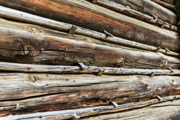Old Wood Background .Wooden wall close up.