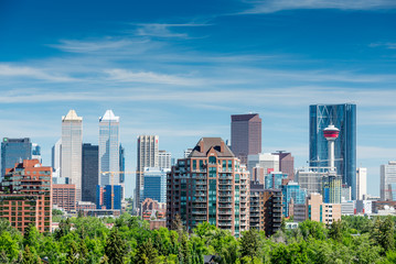 Fototapeta na wymiar Downtown Calgary, Alberta, Canada