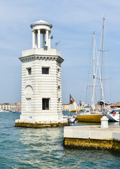 Fototapeta na wymiar Lighthouse in Venice, Italy 