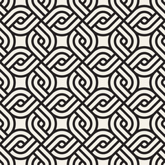 Vector seamless lattice pattern. Modern stylish texture with monochrome trellis. Repeating geometric grid. Simple graphic background. 