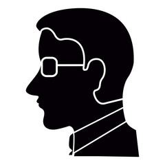 Isolated businessman avatar