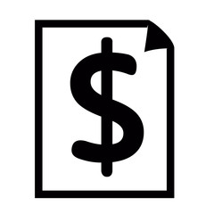 Paper with the money symbol