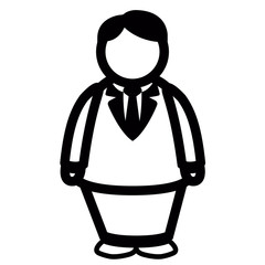 Abstract businessman icon