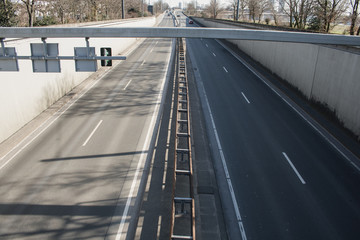 Kein Verkehr in Düsseldorf