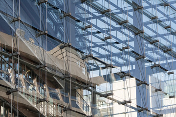 Fototapeta premium Bürogebäude aus Glas in Düsseldorf
