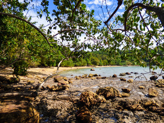 Beautiful Mango bay beach on Koh Bulon, Thailand (island in the Andaman sea)