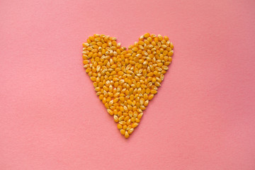 heart shaped corn seeds