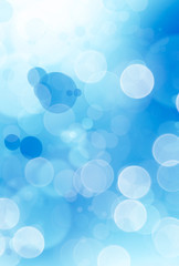 Abstract blue and white circles background