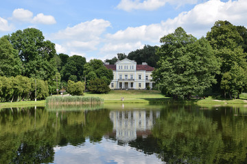 Fototapeta na wymiar Raczynski palace in Zloty Potok, Silesia, Poland.