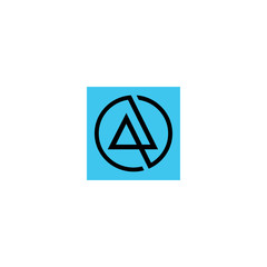 art of letter qj in a circle logo vector