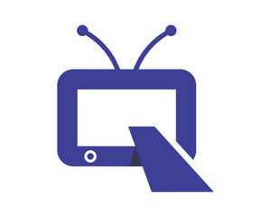 Obraz premium television alphabet Q abstract typography typeset font image vector icon symbol