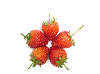 Strawberry isolated on white background