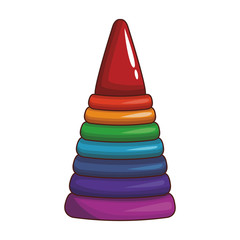 tower tumbler toy vector illustration graphic design