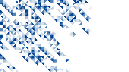 Abstract geometric pattern dark blue color illustration isolated on white background with copy space, vector eps 10