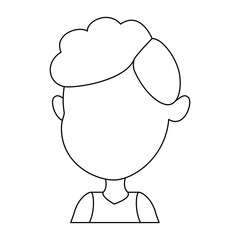 cute and little boy vector illustration design