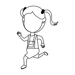 cute and little girl celebrating vector illustration design