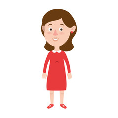 cute and little girl vector illustration design