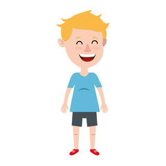 cute and little boy vector illustration design