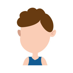 cute and little boy vector illustration design