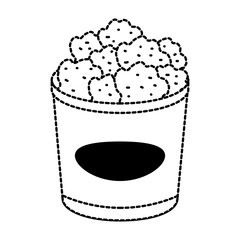 delicious chicken wings container vector illustration design