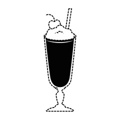 milk shake fresh icon vector illustration design