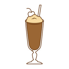 milk shake fresh icon vector illustration design