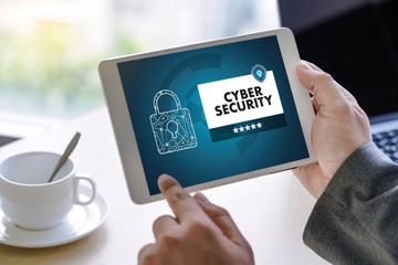 CYBER SECURITY Business, technology,Firewall Antivirus Alert Protection Security and Cyber