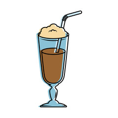 milk shake fresh icon vector illustration design