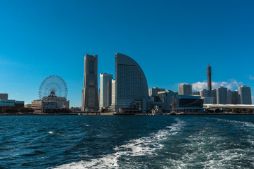 Fototapeta premium Skyiline of Minatomorai Yokohama, Japan