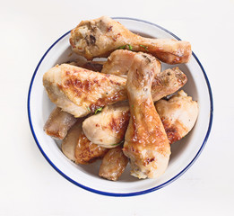 Roasted chicken legs