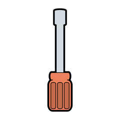 Wrench tool symbol vector illustration graphic design