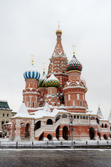 Cathedral on the red square in Russia