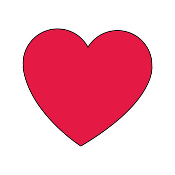 Heart love symbol vector illustration graphic design