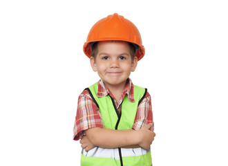 child construction worker