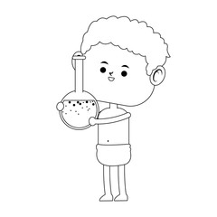 Baby with flask vector illustration graphic design