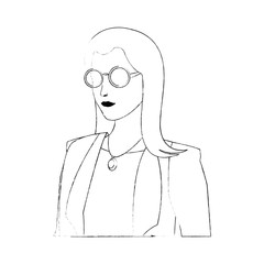 Fashion woman model vector illustration graphic design