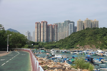 Naklejka premium Tseung Kwan O New Town, Hong Kong