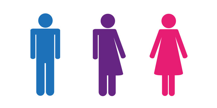 piktogramm drei geschlechter sexuelle identität