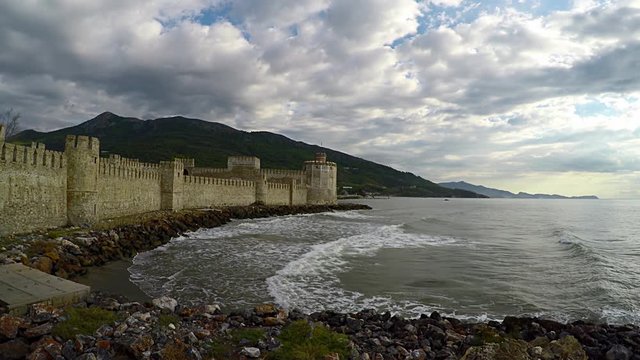 Mamure (Anamur) castle ruins, Turkey.
