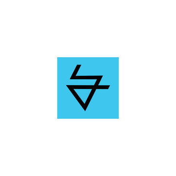 art of letter ld logo vector