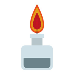 Bunsen lighter isolated vector illustration graphic design