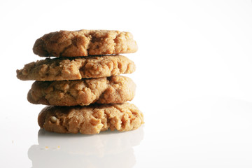 peanut butter cookies isolated