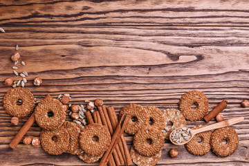 fitness cookies with sunflower seeds