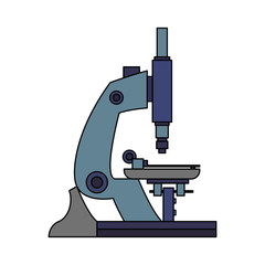 Microscope scientific tool vector illustration graphic design