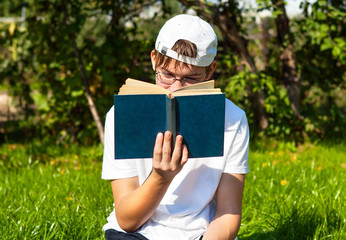 Teenager read a Book