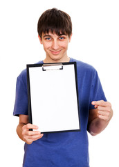 Young Man with a Clipboard