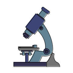 Microscope scientific tool icon vector illustration graphic design