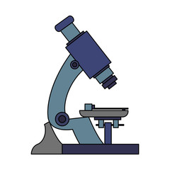 Microscope scientific tool icon vector illustration graphic design