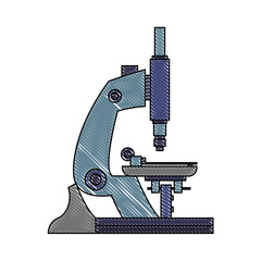 Microscope scientific tool icon vector illustration graphic design