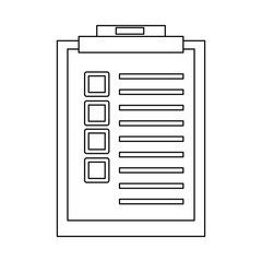 Checklist document board icon vector illustration graphic design